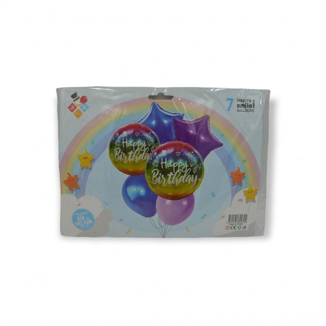 Doğum Günü Folyo Helyum Balon Set